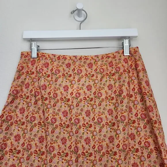 Vintage Faded Glory Floral Paisley Patterned Midi Pencil Skirt M - Picture 6 of 13